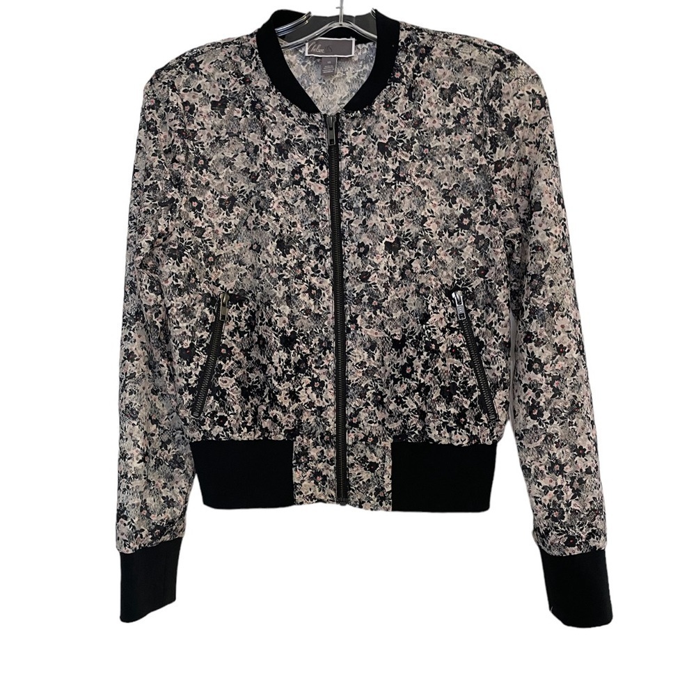 NWT Chelsea28 Crop bomber garden floral jacket - Picture 5 of 7